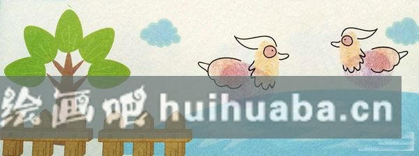 鴛鴦指印畫(huà)教程 小班美術(shù)手指印畫(huà)教案/手指畫(huà)圖片