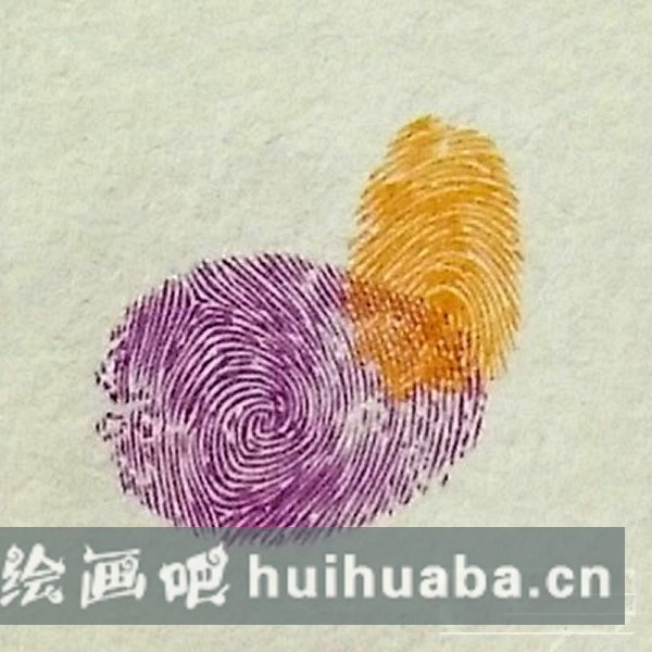 鴛鴦指印畫(huà)教程 小班美術(shù)手指印畫(huà)教案/手指畫(huà)圖片
