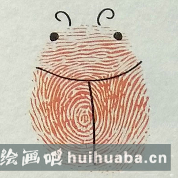 瓢蟲指印畫教程 瓢蟲簡筆畫怎么畫圖解/手指畫圖片