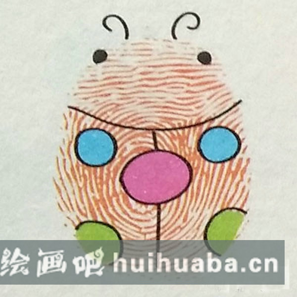 瓢蟲指印畫教程 瓢蟲簡筆畫怎么畫圖解/手指畫圖片