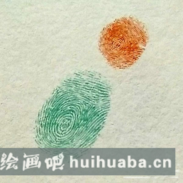 鴿子指印畫教程 怎么畫鴿子好看又簡單/手指畫圖片