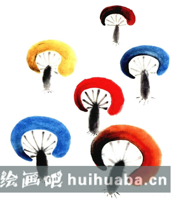 兒童畫蘑菇的畫法 怎么教兒童畫國畫教程