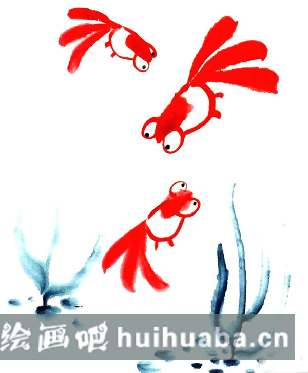兒童國畫金魚步驟圖片 簡筆畫金魚怎么畫?