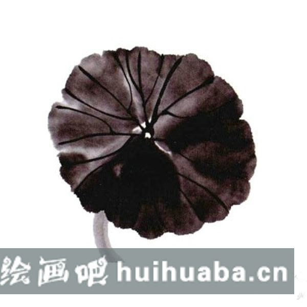 國畫荷葉簡單畫法 兒童畫荷葉的畫法