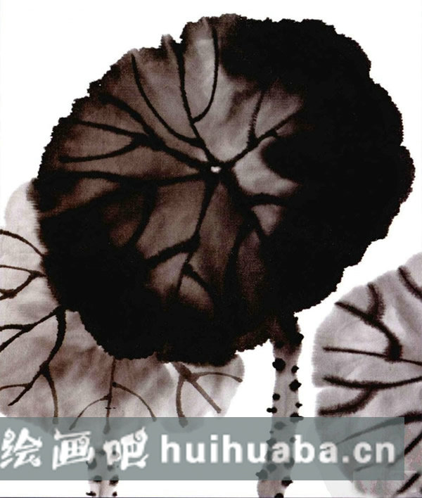 國畫荷葉簡單畫法 兒童畫荷葉的畫法