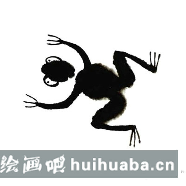 兒童中國畫青蛙教程 國畫圖片簡單兒童教程
