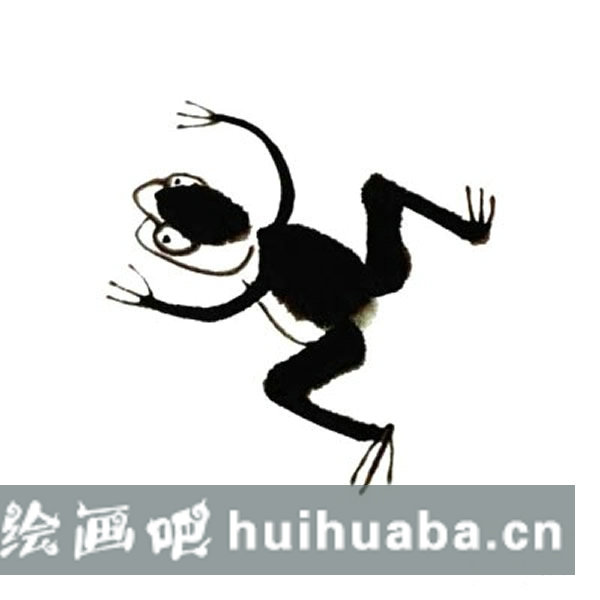 兒童中國畫青蛙教程 國畫圖片簡單兒童教程