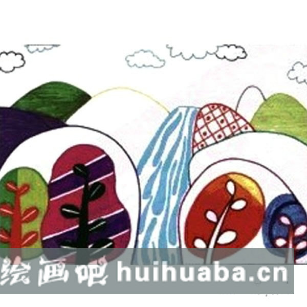 簡單的風(fēng)景水彩畫教程 兒童畫基礎(chǔ)教程