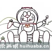 簡單機(jī)器貓繪畫教程