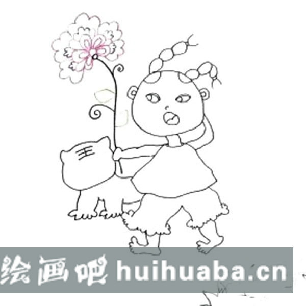 兒童水彩筆畫(huà)入門(mén)教程 兒童福娃年畫(huà)