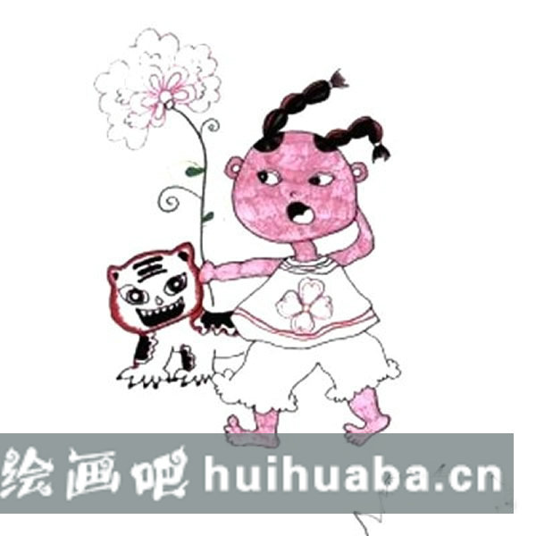 兒童水彩筆畫(huà)入門(mén)教程 兒童福娃年畫(huà)