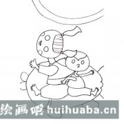 兒童畫年年有余繪畫教程