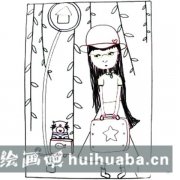 兒童筆下的美麗女孩畫卷