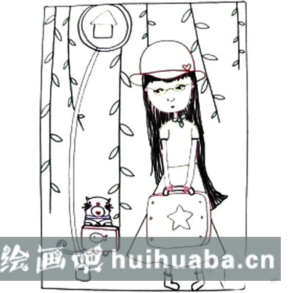 兒童畫(huà)美麗的女孩 兒童畫(huà)基礎(chǔ)教程