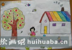 秋日鄉(xiāng)村童趣畫