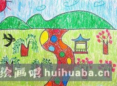 春日美景兒童畫作集