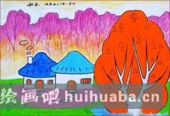秋日童趣畫卷賞