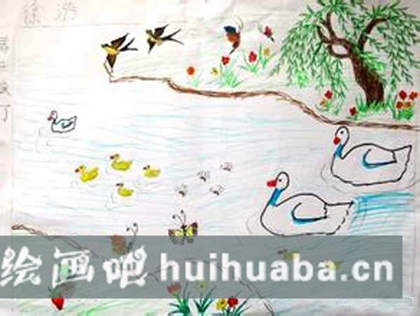 兒童畫(huà)春天里的一幅畫(huà)_畫(huà)一幅春天的畫(huà)