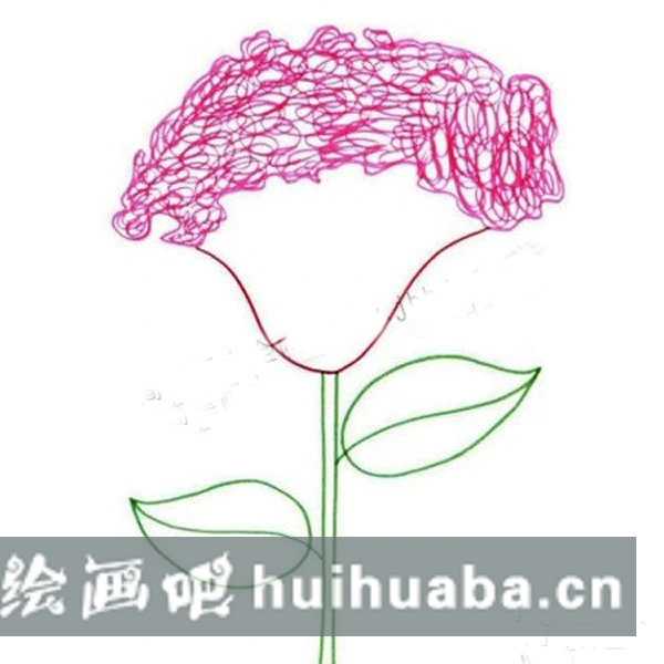 完善雞冠花的頂部細(xì)節(jié)