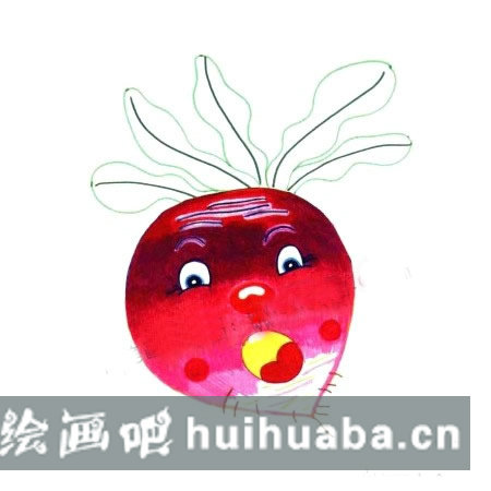 蘿卜畫法第三步
