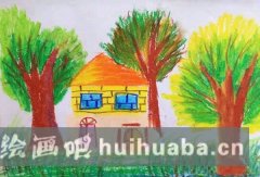 幼兒水彩繪春景之美