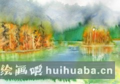 小河秋色兩岸美