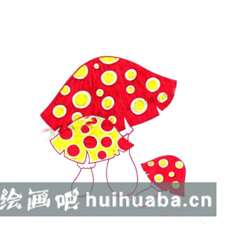蘑菇畫法教程