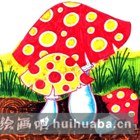 蘑菇畫法教程
