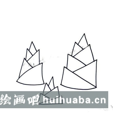兒童水彩畫竹筍