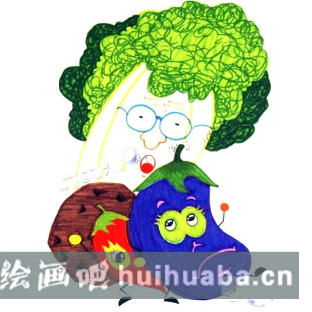 【蔬菜創(chuàng)意水彩畫教程】豐富畫面