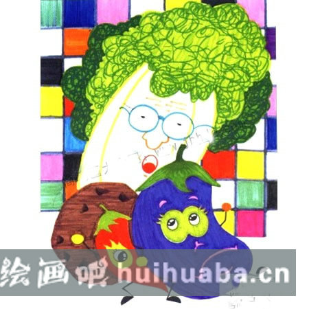【蔬菜創(chuàng)意水彩畫教程】色彩搭配