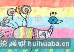 幼兒繪畫孔雀教程簡單版