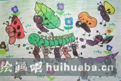 螞蟻搬家兒童畫作品薈萃