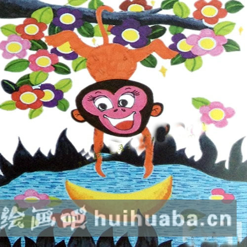 畫出水中的月亮