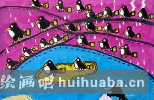 保護(hù)地球低碳環(huán)保主題兒童畫
