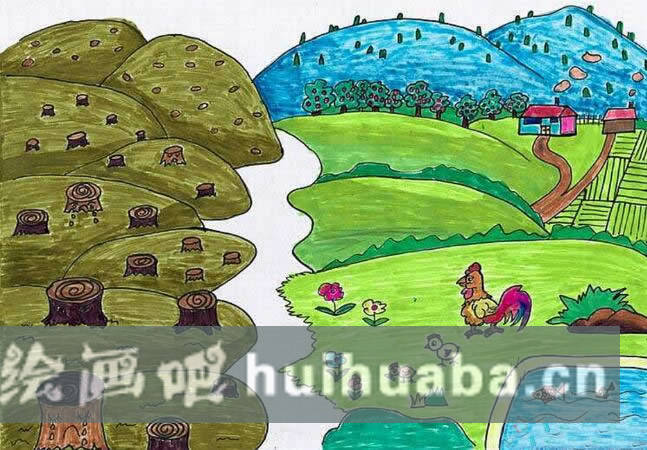 優(yōu)秀環(huán)保主題兒童畫獲獎作品欣賞