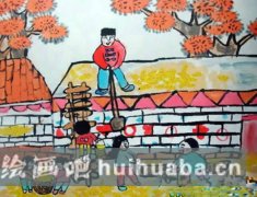 秋收畫(huà)卷童趣生