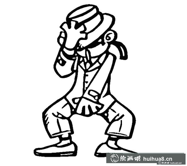 杰克遜人物簡(jiǎn)筆畫(huà)步驟圖片大全
