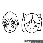 男孩女孩頭像動物簡筆畫步驟圖解大全