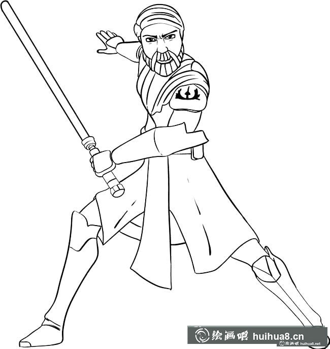 絕地武士人物簡筆畫步驟圖片大全