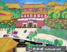 國(guó)慶天安門(mén)童趣畫(huà)卷