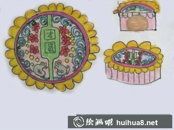 中秋節(jié)月餅兒童畫 中秋節(jié)的月餅怎么畫