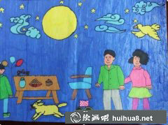 中秋兒童畫展風采