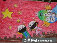 幼兒慶國慶兒童畫作展示
