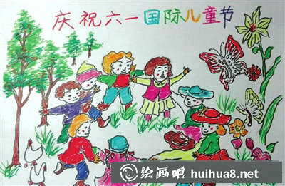歡慶六一兒童畫繪畫作品欣賞