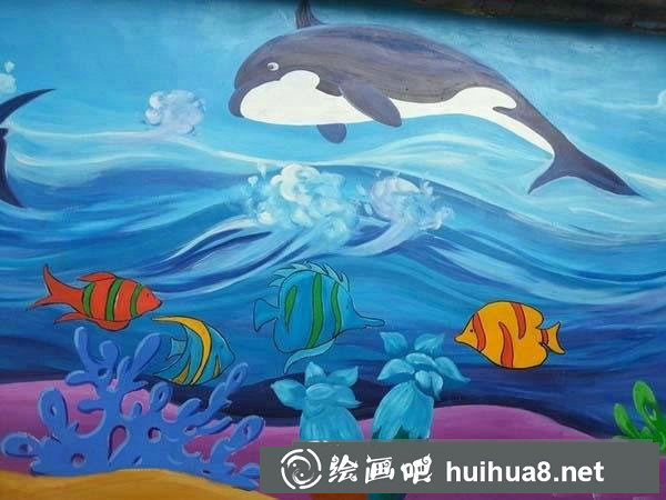 海底世界兒童畫教師范畫/水粉畫圖片
