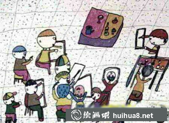 慶祝教師節(jié)兒童畫 我心中最美的教師圖畫