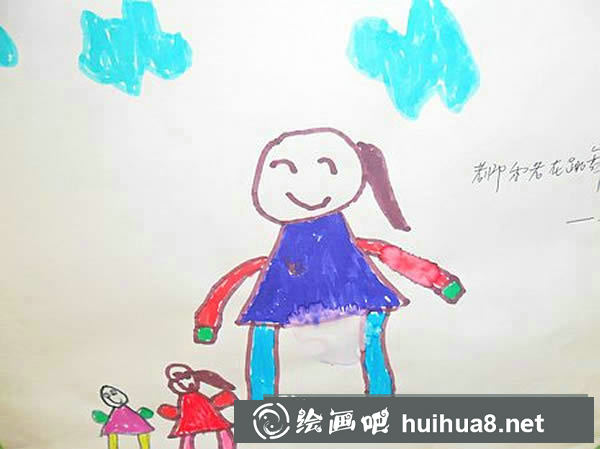 教師節(jié)小班兒童畫 慶祝教師節(jié)兒童畫/水彩畫圖片