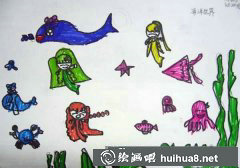 幼兒園海底世界兒童創(chuàng)意畫作