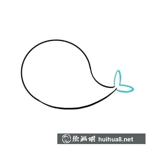 繪制獨角鯨步驟二